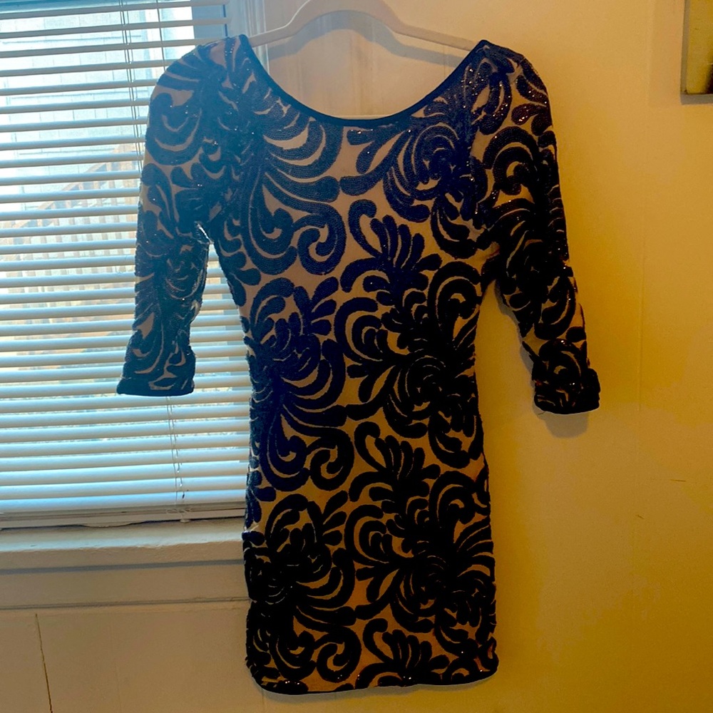 Sparkly dressy black dress